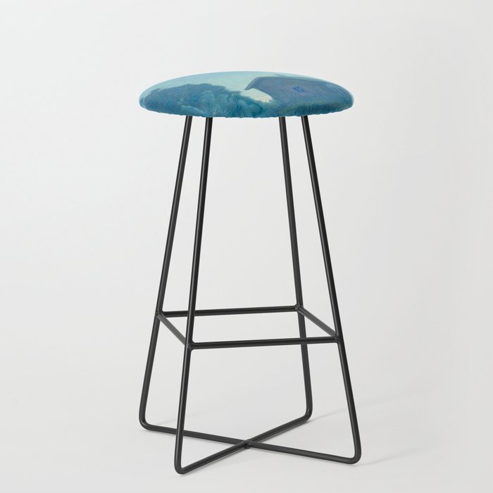 Bror Lindh Swedish Chalet House in the Evening Light Bar Stool