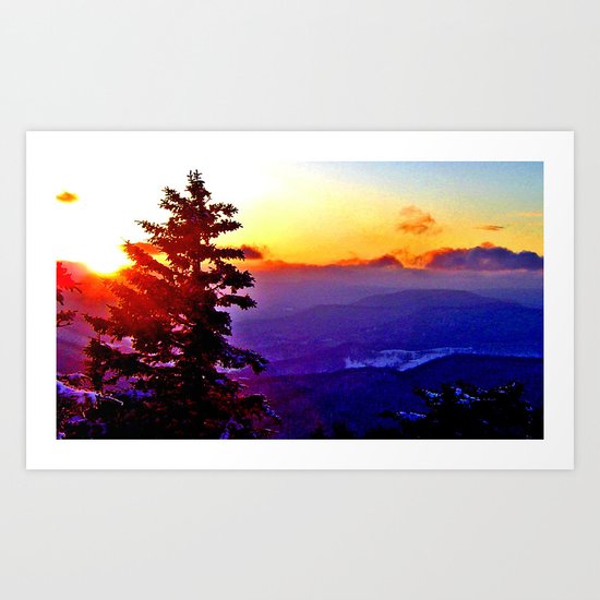 snowshoe sunrise Art Print