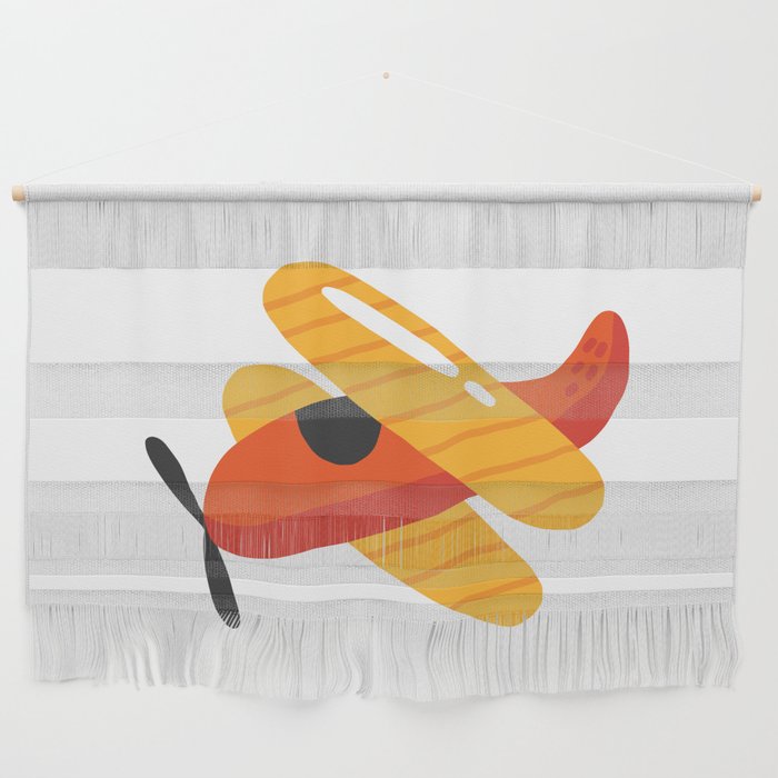 Red Yellow Plane Wall Hanging