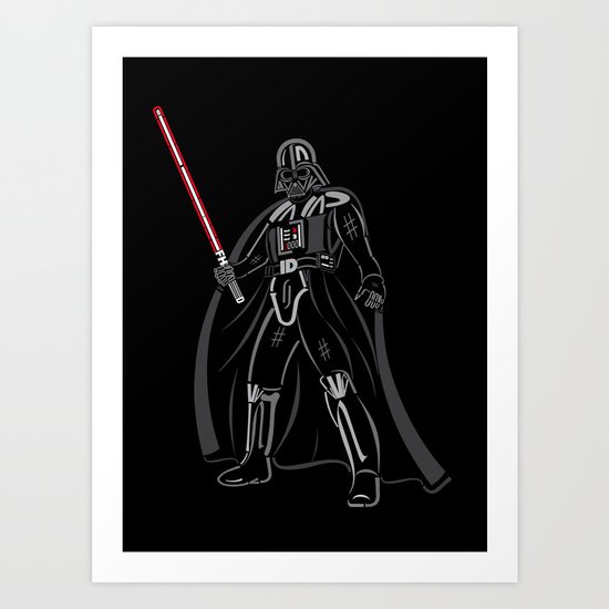 Font vader Art Print