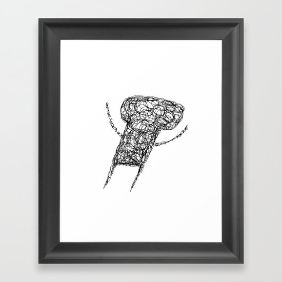 Wire Child Framed Art Print