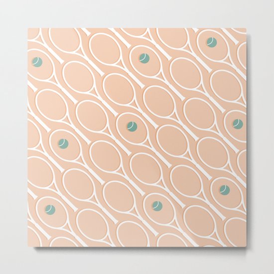 Pink Tennis #society6 #decor #buyart Metal Print