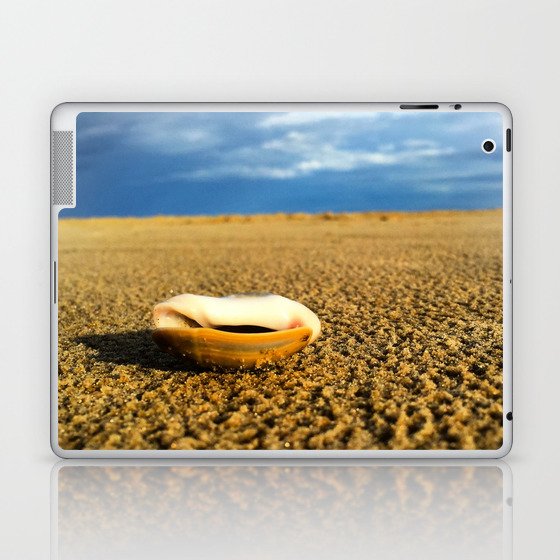 Brazil Photography - Seashell Laying On The Open Beach Laptop & iPad Skin