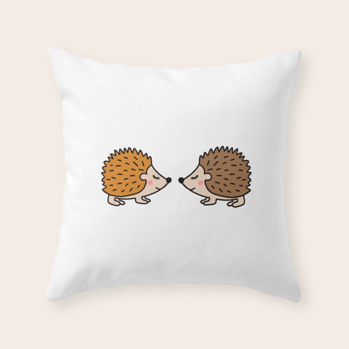 hedgehog throw pillows