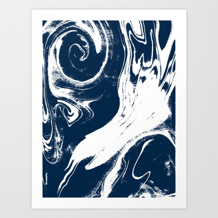 Swirling Beauty II - Abstract Painting | Large Metal Wall Art Print | Great Big Canvas