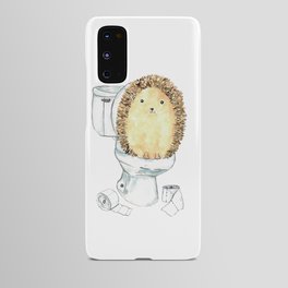 Hedgehog toilet Painting Wall Poster Watercolor Android Case