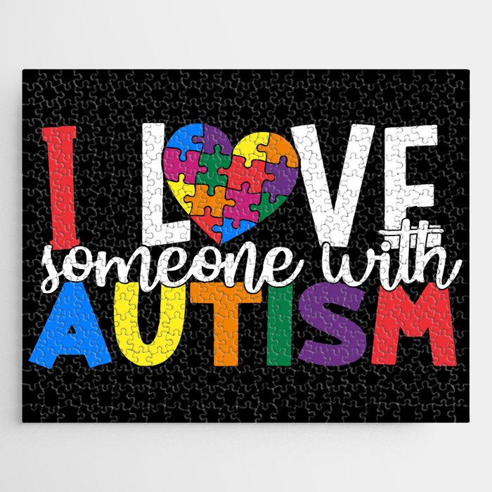 I Love Someone With Autism Jigsaw Puzzle