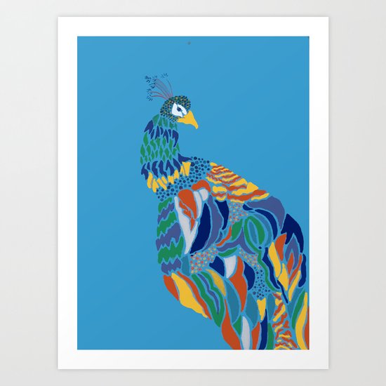 Pavo Cristatus Art Print