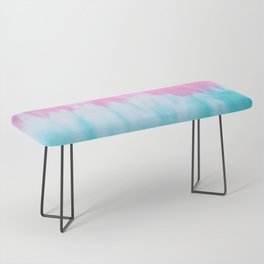 Pink and Blue Wave Bench