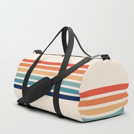 Palawa - Classic Colorful 70s Vintage Summer Style Retro Stripes Duffle Bag