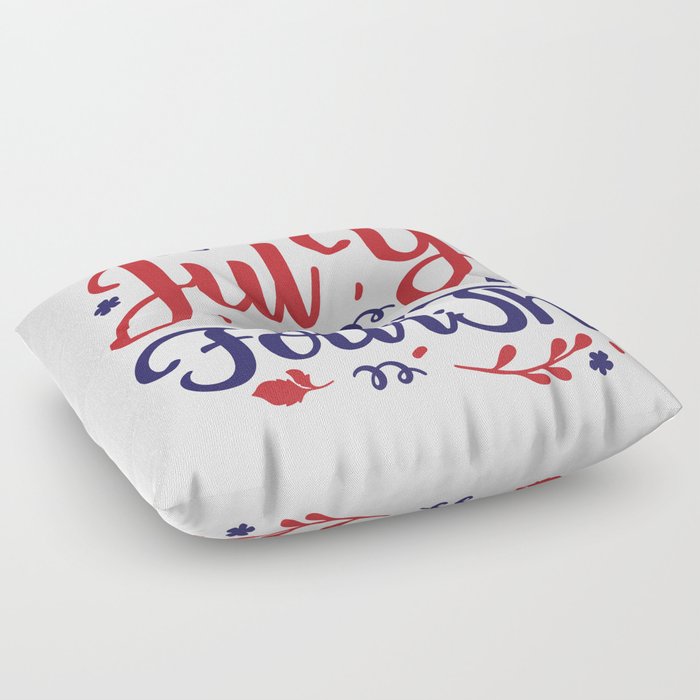 july fourth, 4th for july, patriot day usa Floor Pillow