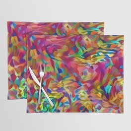 Colorful Seaweed Abstract Elegant Art Collection Placemat