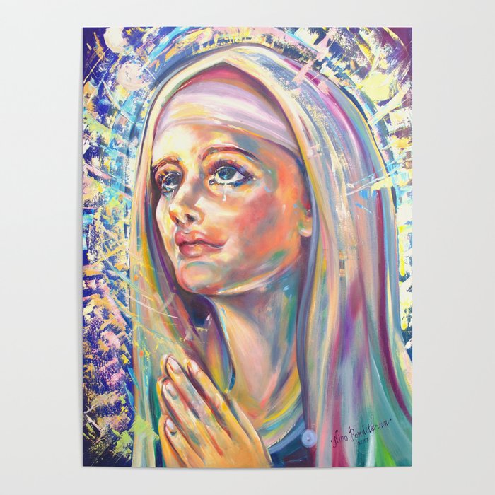 Saint Claire of Assisi, potrait Poster