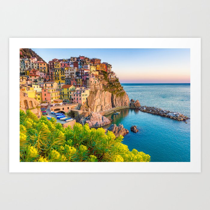 Amalfi Coast, Italy, Ocean Views Art Print