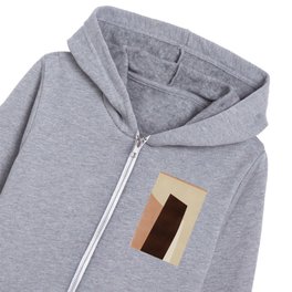 Abstract earth tone composition Kids Zip Hoodie