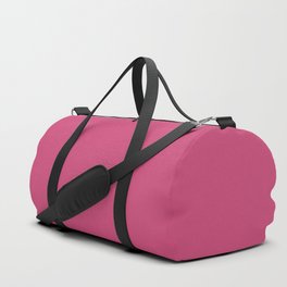 Ruber Pink Solid Color Popular Hues - Patternless Shades of Pink Collection - Hex Value #CE4676 Duffle Bag