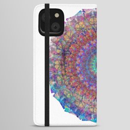 Colorful Vibrant Art - Life Glow Mandala iPhone Wallet Case