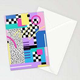 Memphis pattern 118 - 80s / 90s Retro Stationery Card