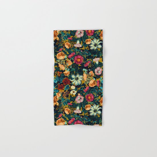 Floral Pattern Winter Garden Hand & Bath Towel