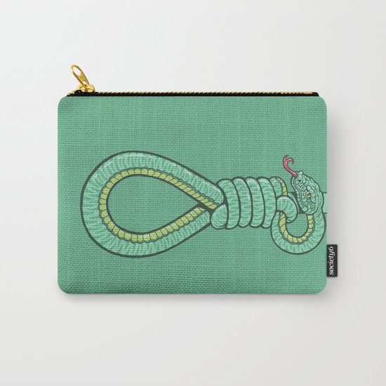Hangman Snake (green) Carry-All Pouch