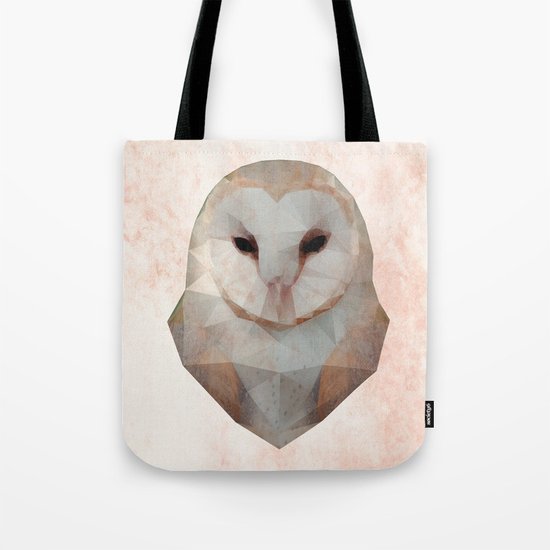 Barn Owl Triangle Tote Bag