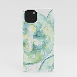 Teal Moon Jellies iPhone Case