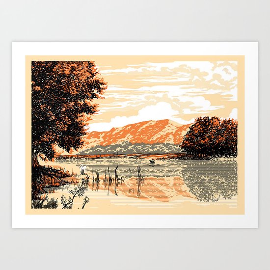 The Lake Art Print