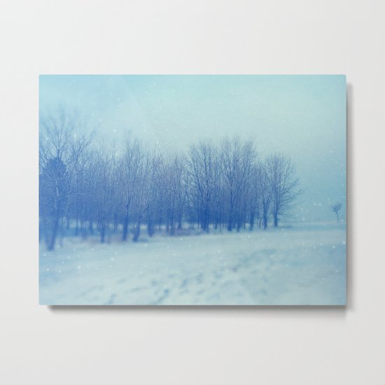 Blue Woodland Metal Print
