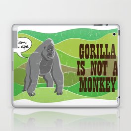 Gorilla is not a monkey Laptop Skin