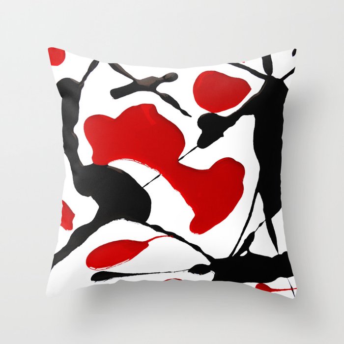 BLOOD IN Throw Pillow