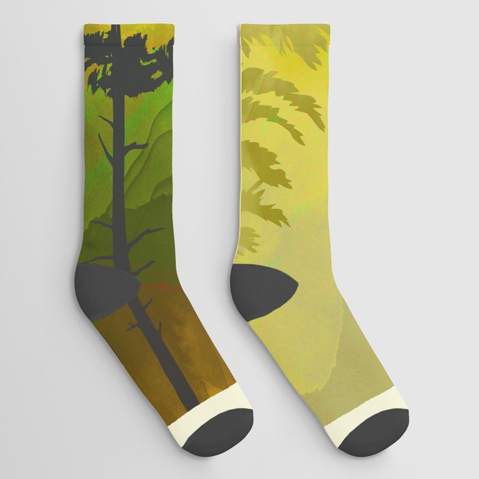 Spring forest Socks