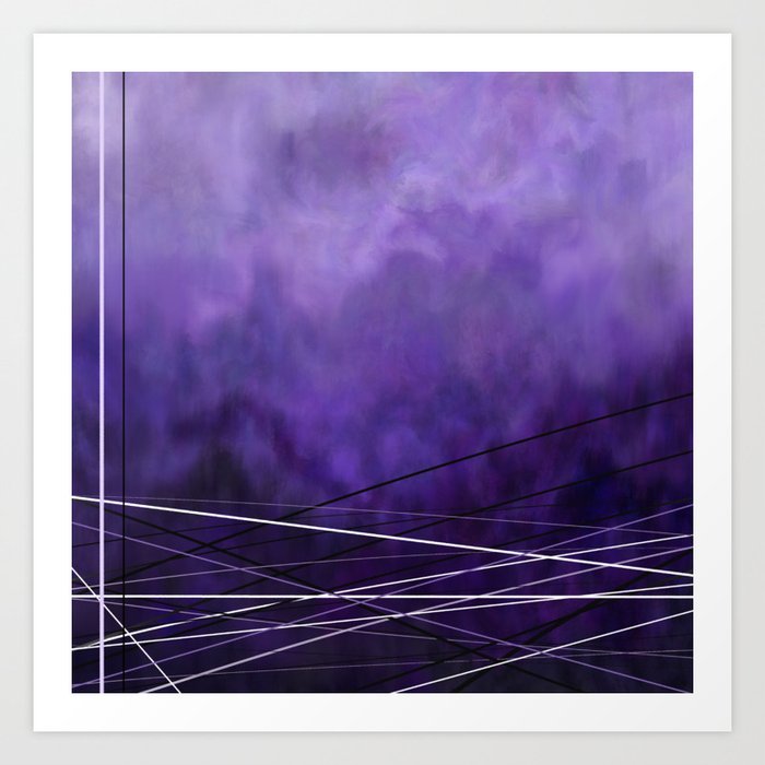Abstract Purple Art Print
