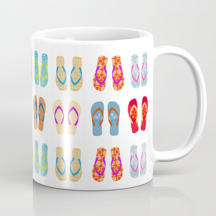 Summer Flip Flops Pattern Coffee Mug