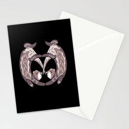 Ferret Heart Love Stationery Card
