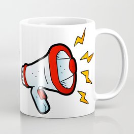 megaphone cartoon Coffee Mug