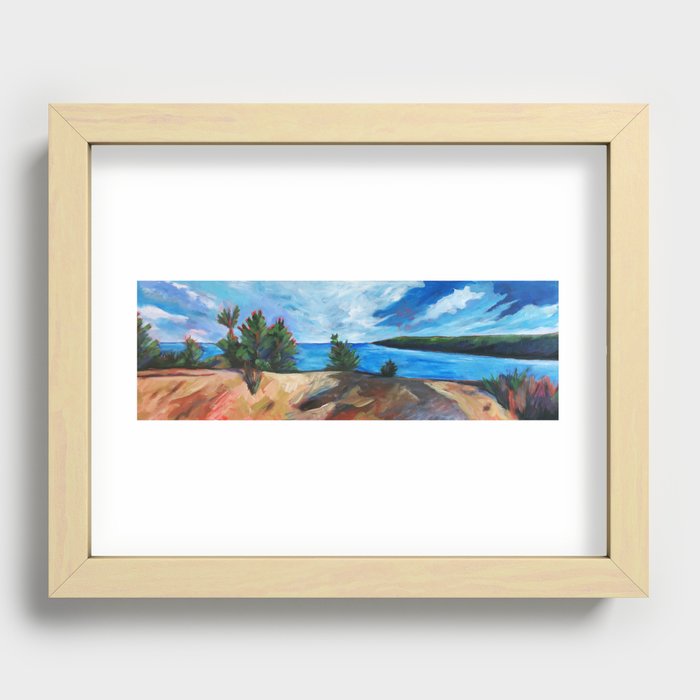 Look Off From Gulliver's Cove Recessed Framed Print