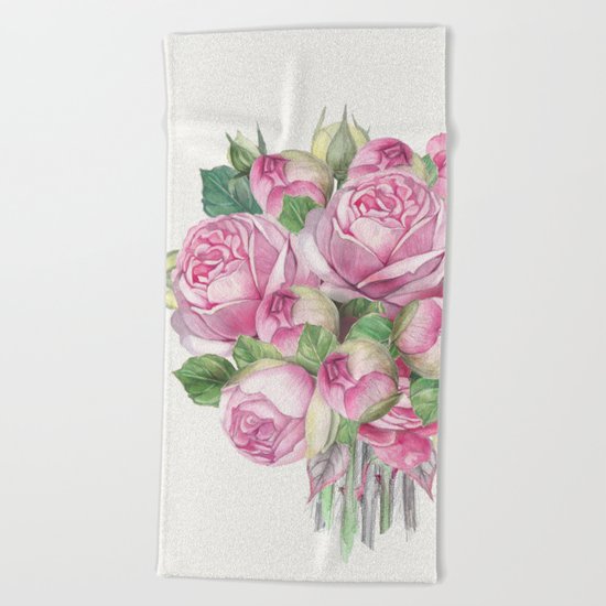 Flowers bouquet #18 Beach Towel