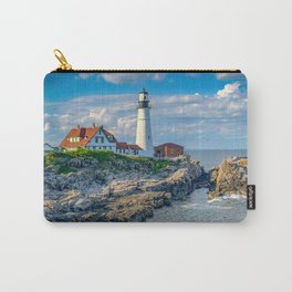 Ocean Beach New England Lighthouse Portland Landscape Carry-All Pouch
