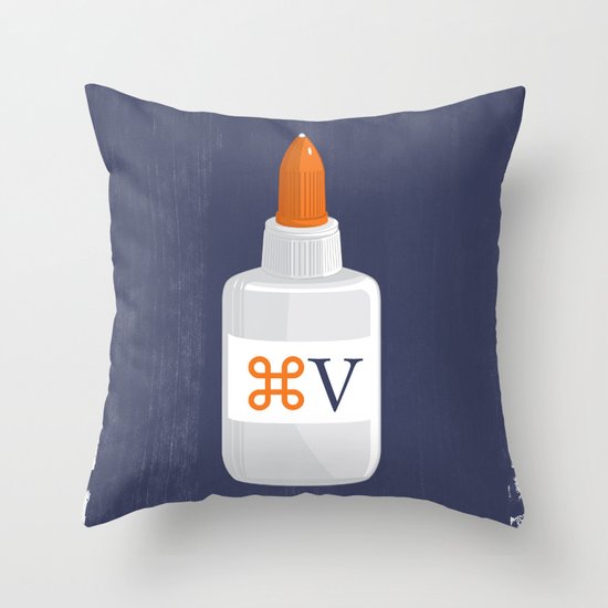 Command Paste Throw Pillow