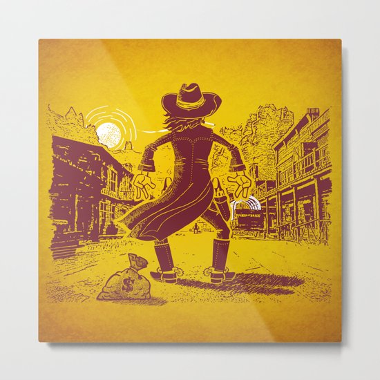 The Last Showdown - The bad guy Metal Print