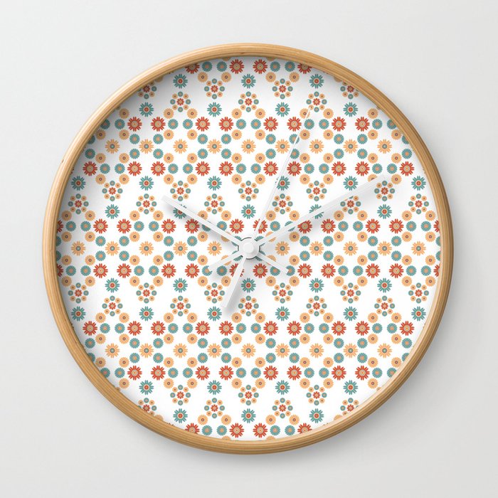 Sprinkled Floral Wall Clock