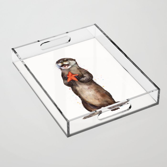 Otterly Delighted Otter Acrylic Tray