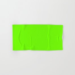 Bright Fluorescent  Green Neon Hand & Bath Towel