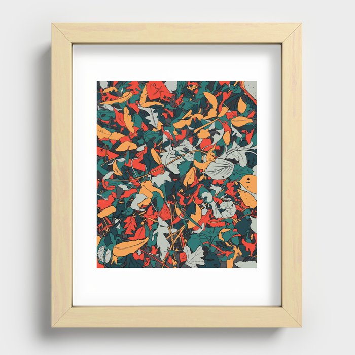Autumn Red Recessed Framed Print
