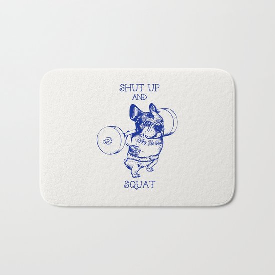 Frenchie Squat Bath Mat