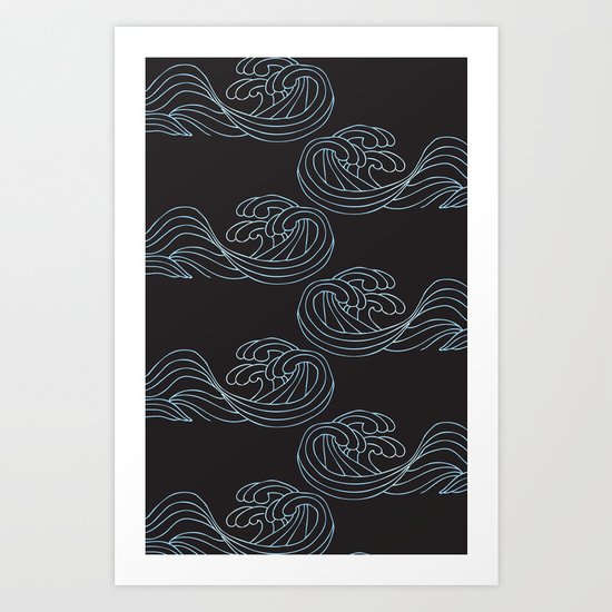 wave 1 Art Print
