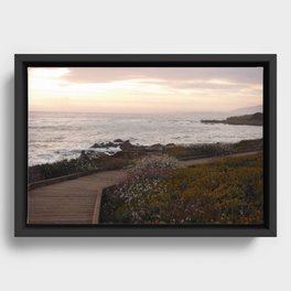 On the right path - Wildflowers bloom for those in love Framed Canvas
