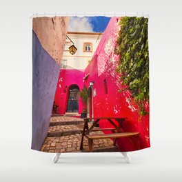 Monchique Pink Shower Curtain