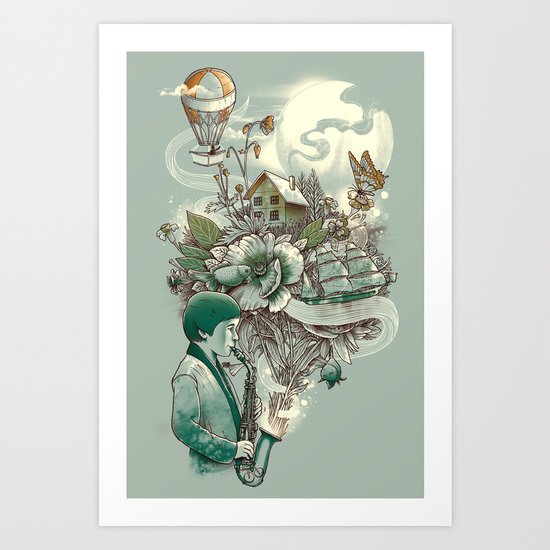 'In Tune with Nature' Art Print