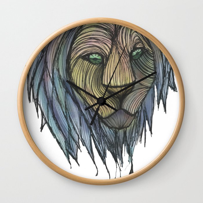 The Wet Lion Wall Clock